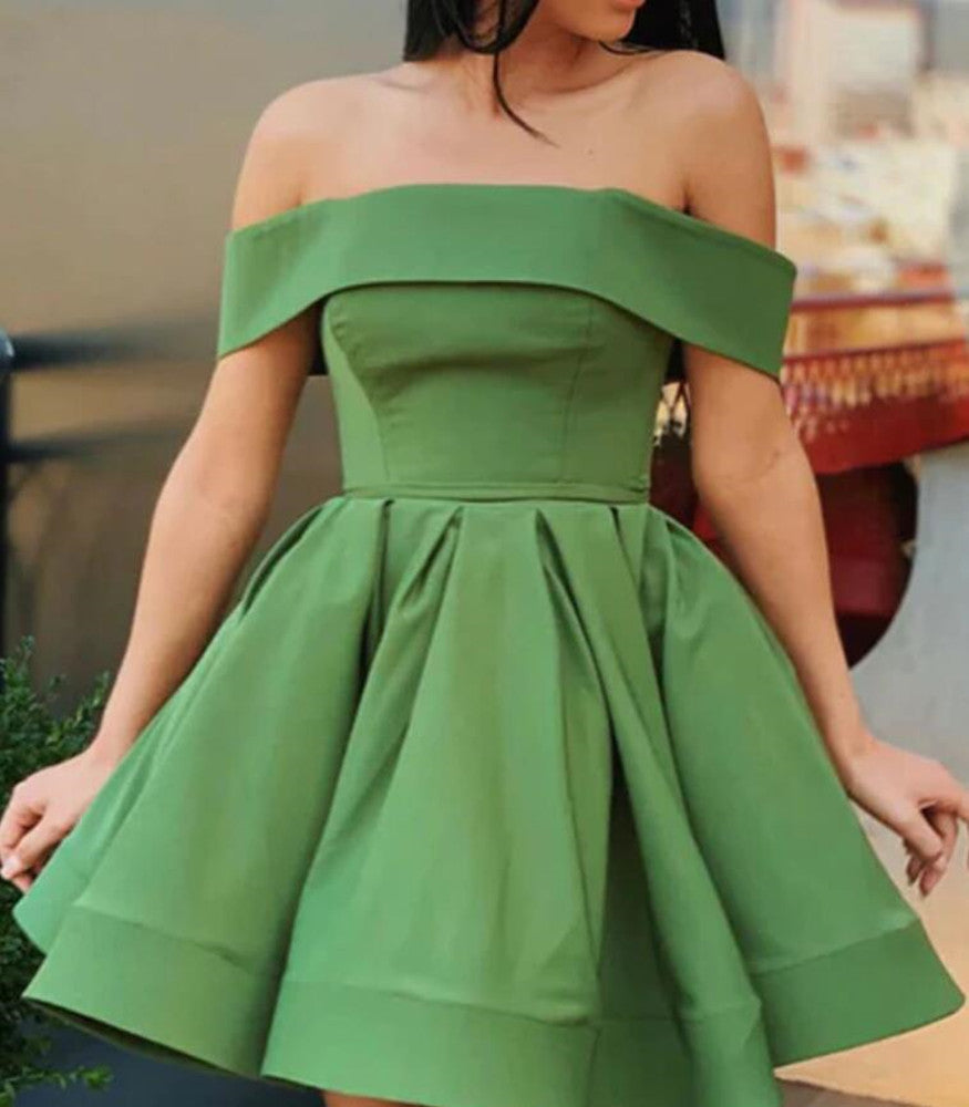 Women Satin Prom Dresses Short Cocktail Gowns Girls Homecoming Dresses Short Graduation Dress YHD151