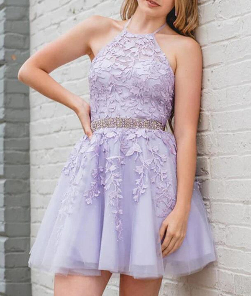Women Lace Prom Dresses Short Cocktail Gowns Girls Appliques Homecoming Dresses Short Graduation Dress YHD262
