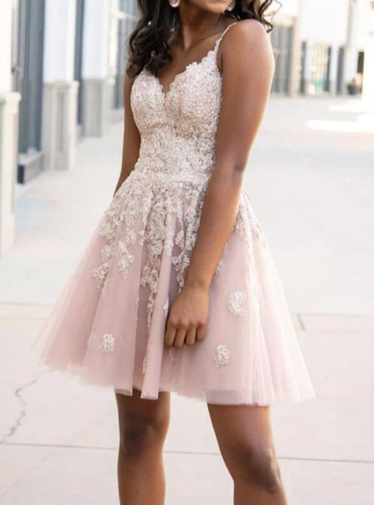 Women Lace Prom Dresses Short Cocktail Gowns Girls Homecoming Dresses Short Graduation Dress YHD178
