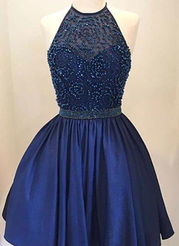 Women Beads Prom Dresses Short Cocktail Gowns Girls Homecoming Dresses Short Graduation Dress YHD229