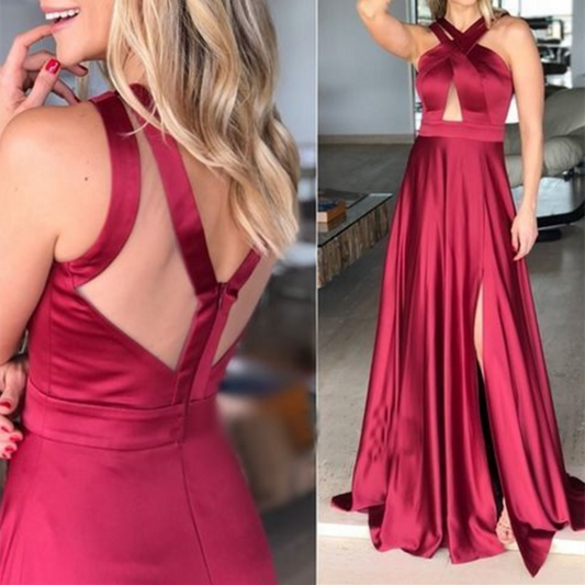Women Satin Prom Dresses Long Evening Gowns Formal Party Dress YPD262