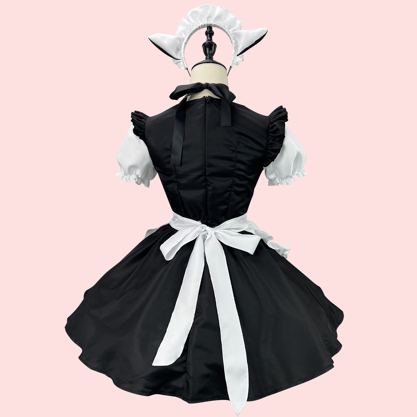 Anime Maid Cosplay Costume Dress for School Girls Halloween Maid Outfits Cute Lolita Dress YCC056