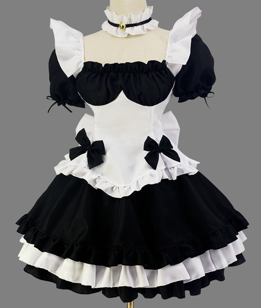 Anime Maid Cosplay Costume Dress for School Girls Maid Outfits Cute Lolita Dress YCC003