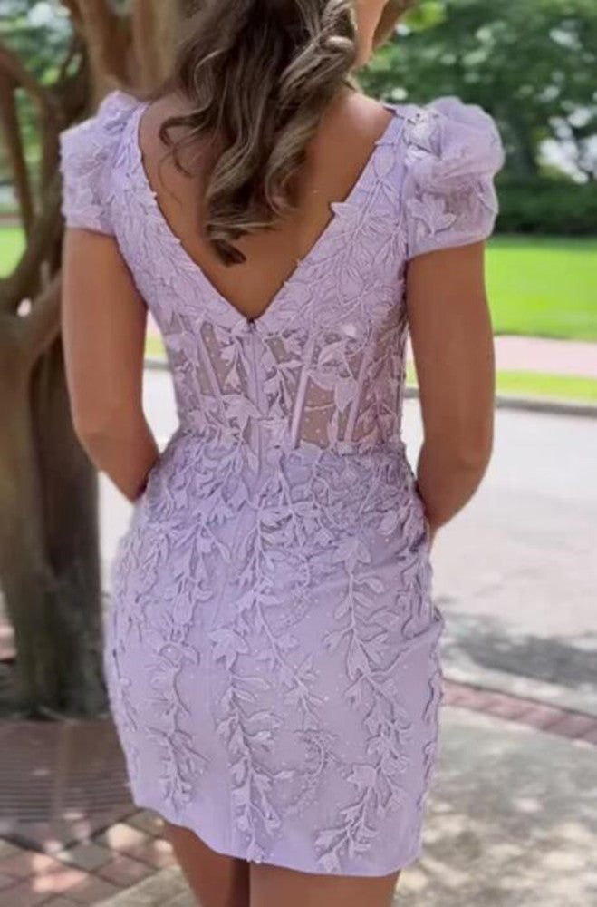 Women Lace Prom Dresses Short Cocktail Gowns Girls Homecoming Dresses Short Graduation Dress YHD144