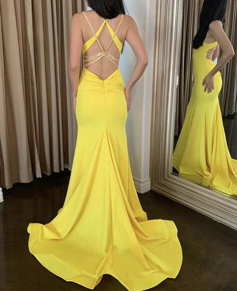 Women Satin Prom Dresses Long Mermaid Evening Gowns Formal Party Dress YPD290