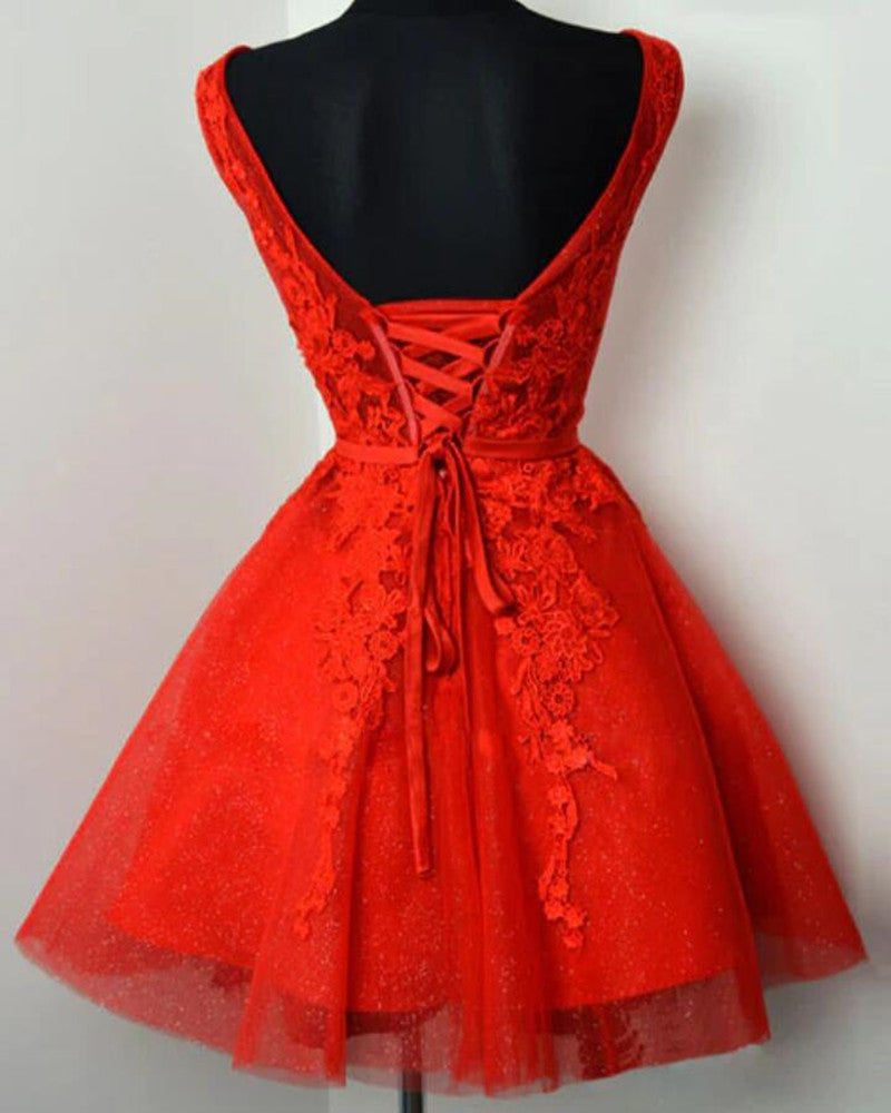 Women Lace Prom Dresses Short Cocktail Gowns Girls Homecoming Dresses Short Graduation Dress YHD209