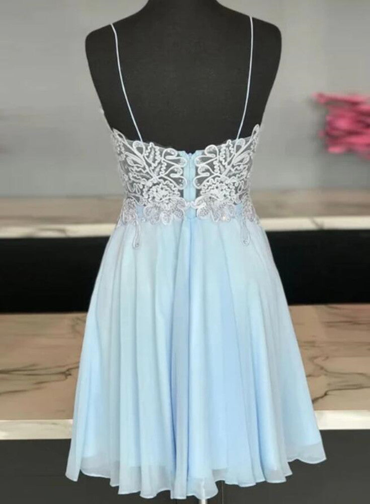 Women Appliques Prom Dresses Short Cocktail Gowns Girls Homecoming Dresses Short Graduation Dress YHD170
