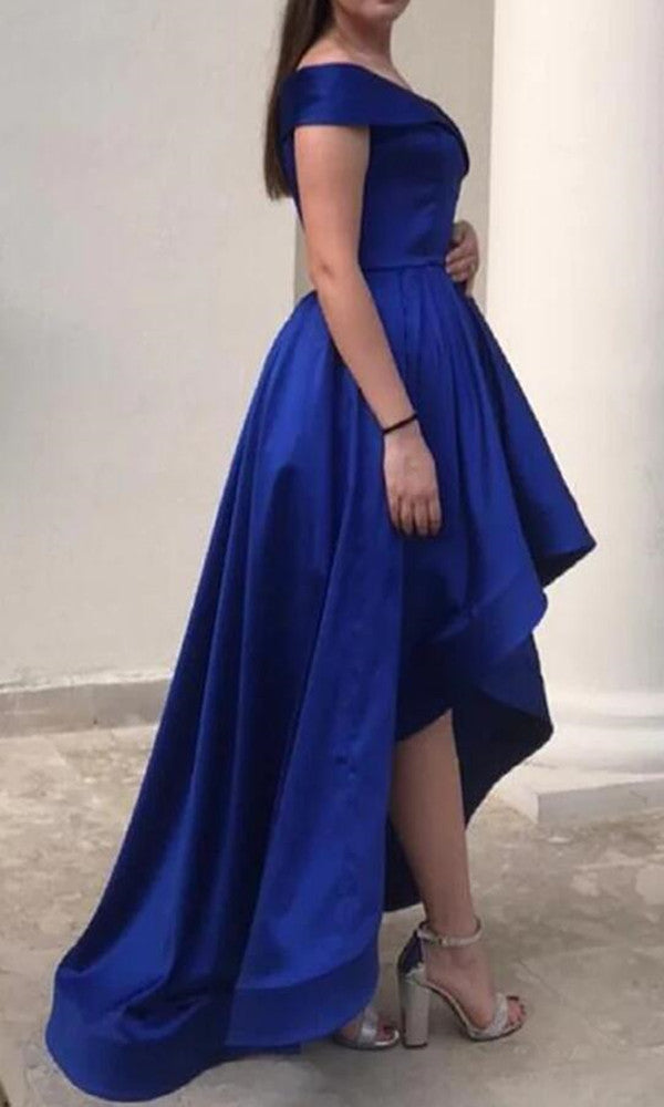 Women Satin Prom Dresses Short Cocktail Gowns Girls V-Neck Homecoming Dresses Short Graduation Dress YHD256