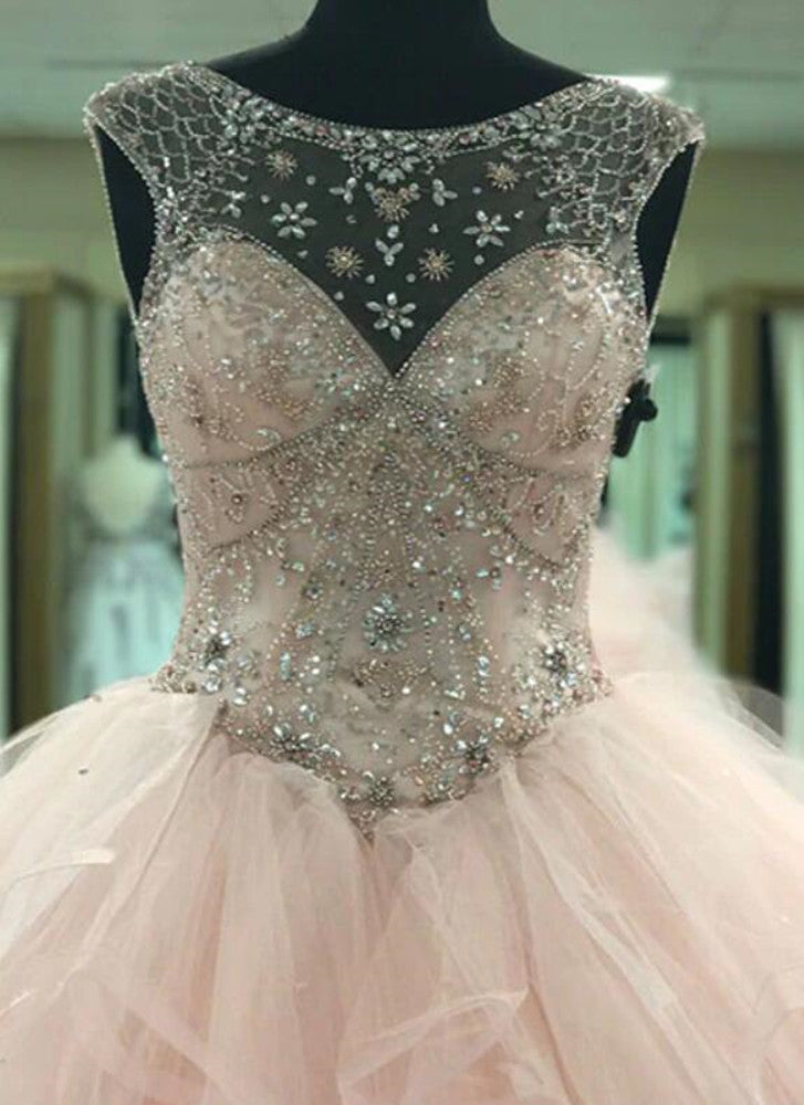 Women Beads Prom Dresses Long Sweet 16 Sequins Evening Gowns Formal Party Dress YPD318