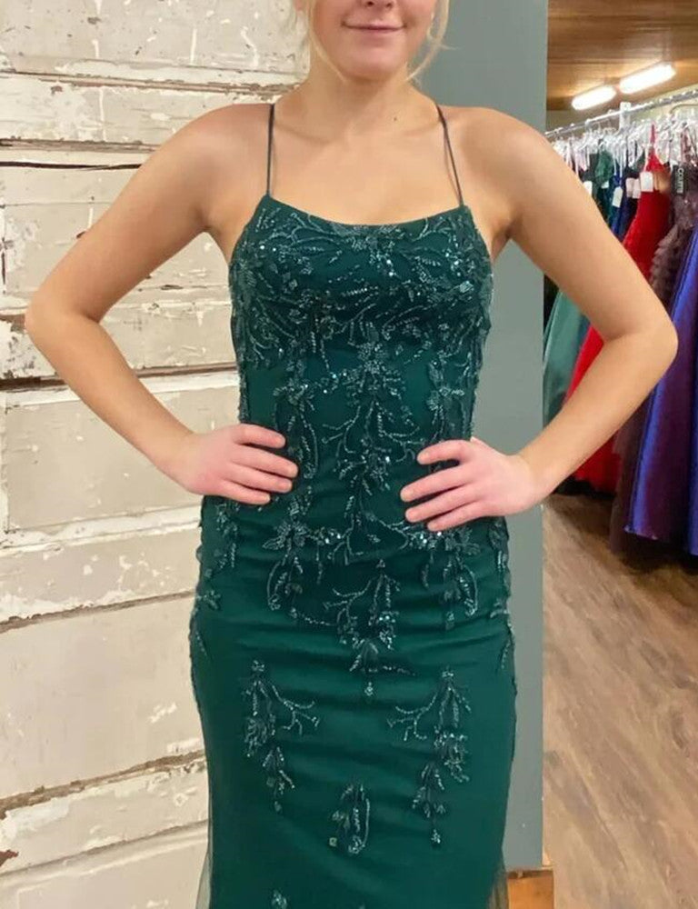 Women Beaded Prom Dresses Long Mermaid Backless Evening Gowns Formal Party Dress YPD385