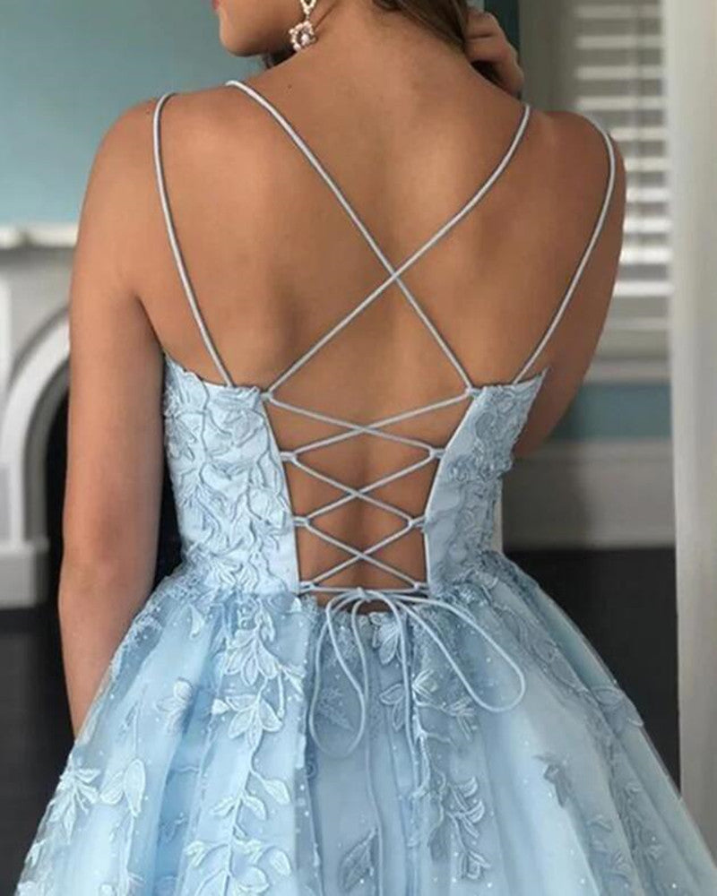 Women Lace Prom Dresses Short Cocktail Gowns Girls Appliques Homecoming Dresses Short Graduation Dress YHD258