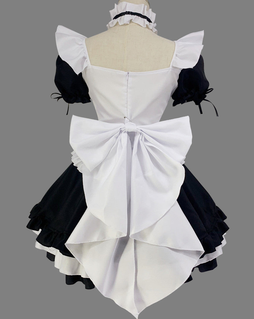 Anime Maid Cosplay Costume Dress for School Girls Maid Outfits Cute Lolita Dress YCC003