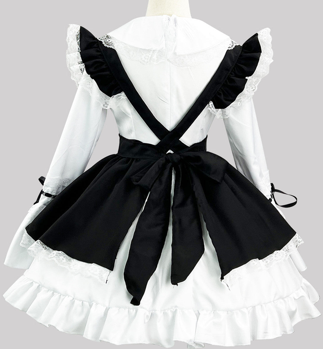 Anime Maid Cosplay Costume Dress for School Girls Halloween Maid Outfits Cute Lolita Dress YCC051