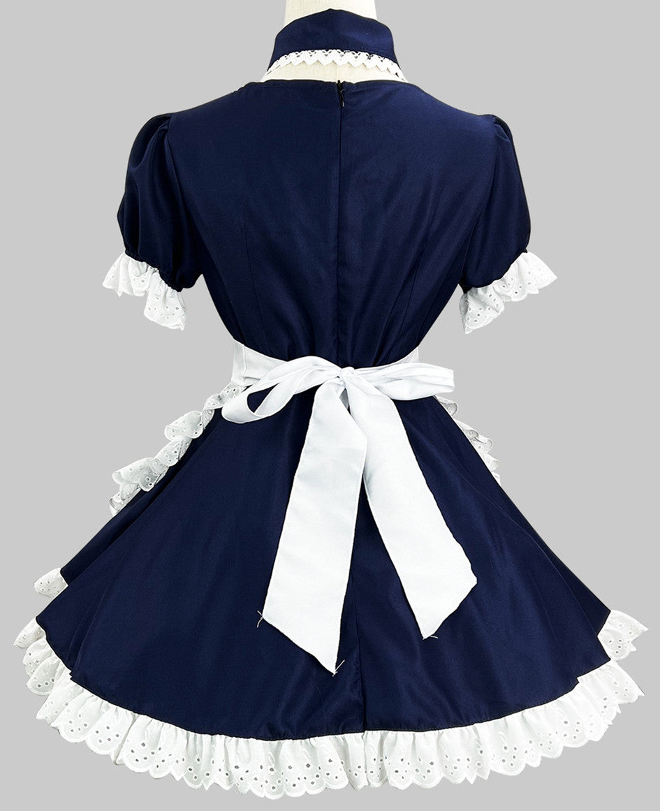 Anime Maid Cosplay Costume Dress for School Girls Halloween Maid Outfits Cute Lolita Dress YCC029