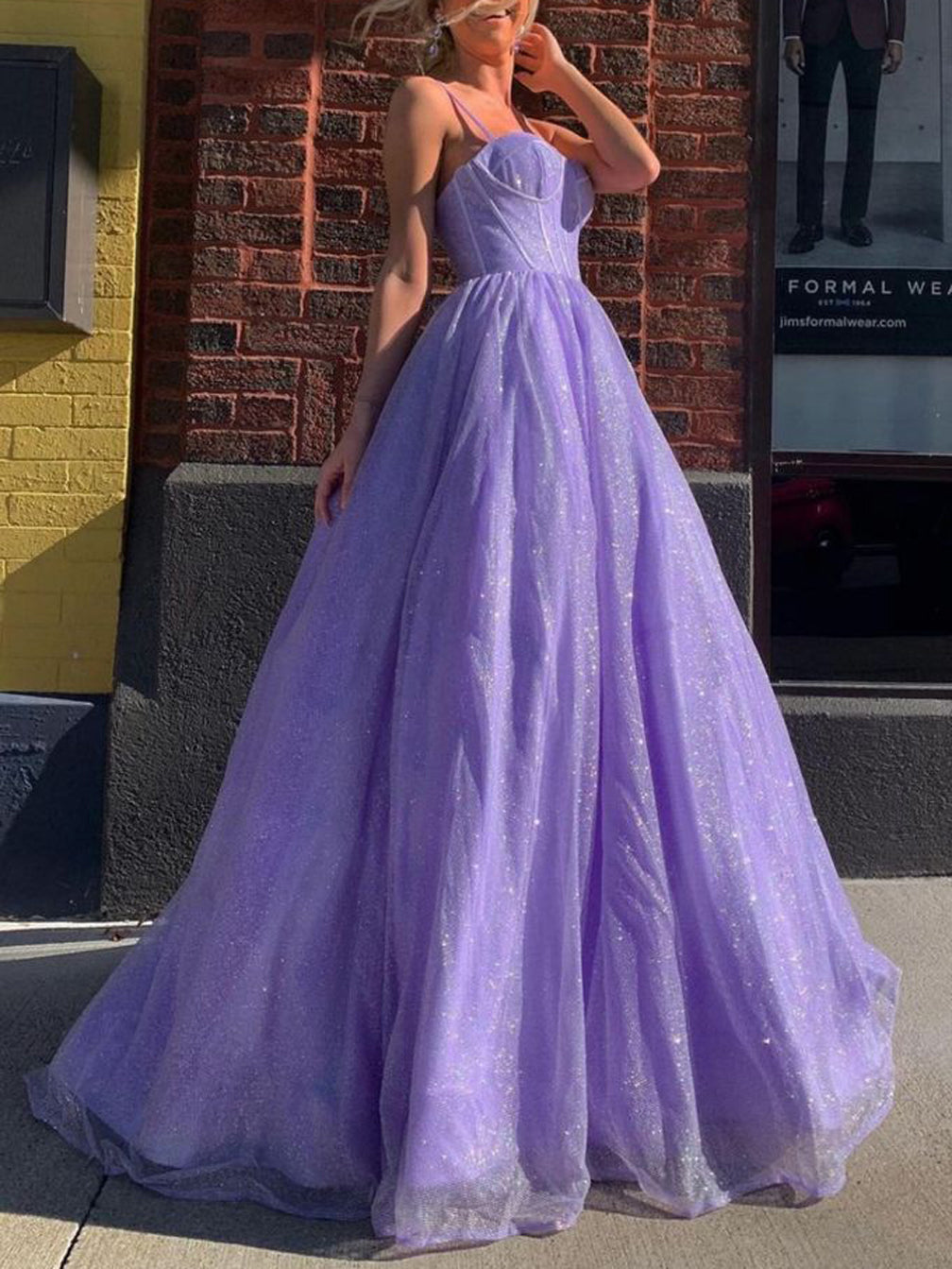 Women Tulle Formal Prom Dresses Long Sleeveless Evening Party Gowns YPD938