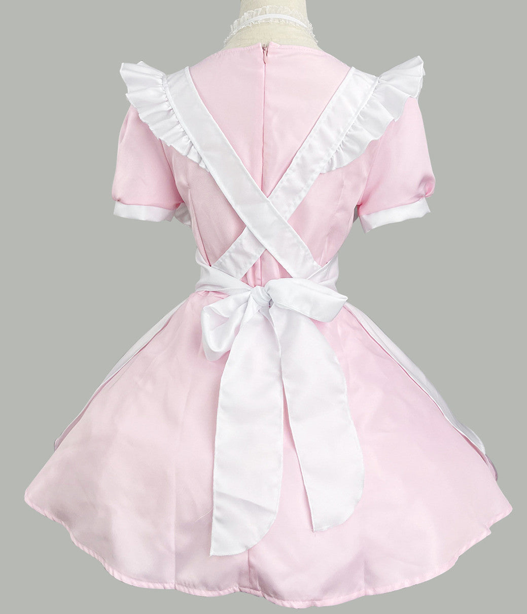 Anime Maid Cosplay Costume Dress for School Girls Halloween Maid Outfits Cute Lolita Dress YCC058