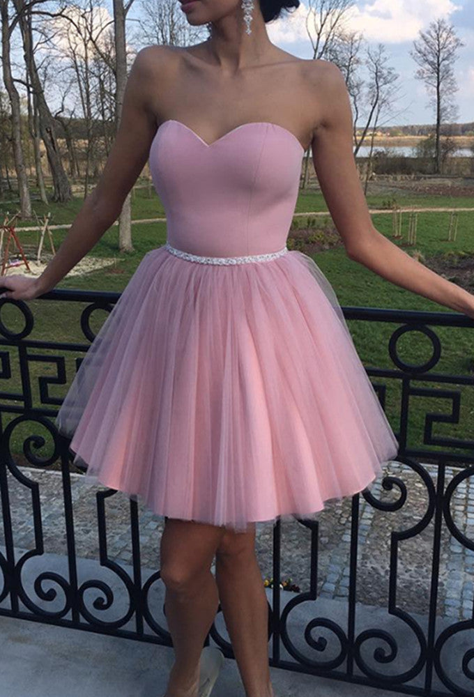 Women Beads Prom Dresses Short Cocktail Gowns Girls Homecoming Dresses Short Graduation Dress YHD085