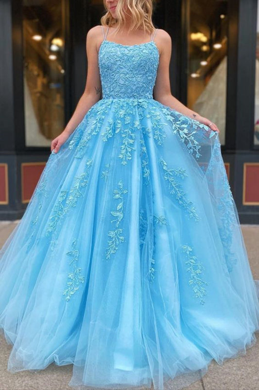 Women Lace Prom Dresses Long Appliques Evening Party Dress YPD238