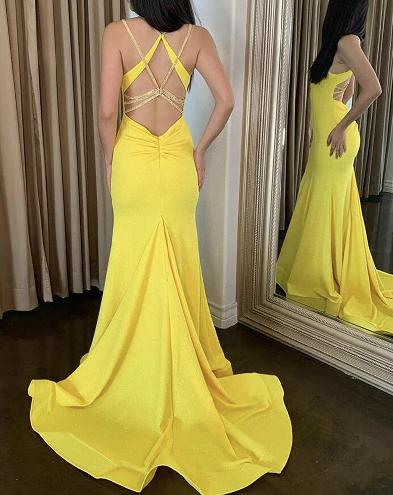 Women Beads Prom Dresses Long High Low Evening Gowns Formal Party Dress YPD470