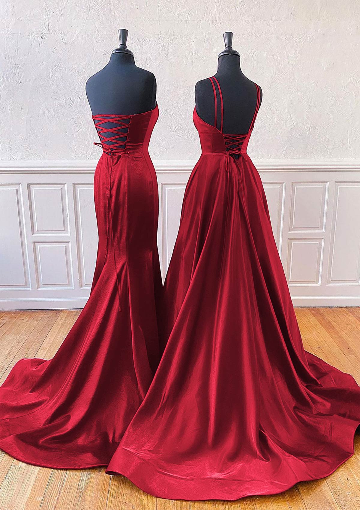 Women Satin Prom Dress Long Simple Evening Gowns Fashion Formal Party Dress YPD819
