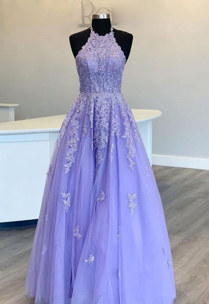 Women Lace Prom Dresses Long Appliques Evening Party Dress YPD112