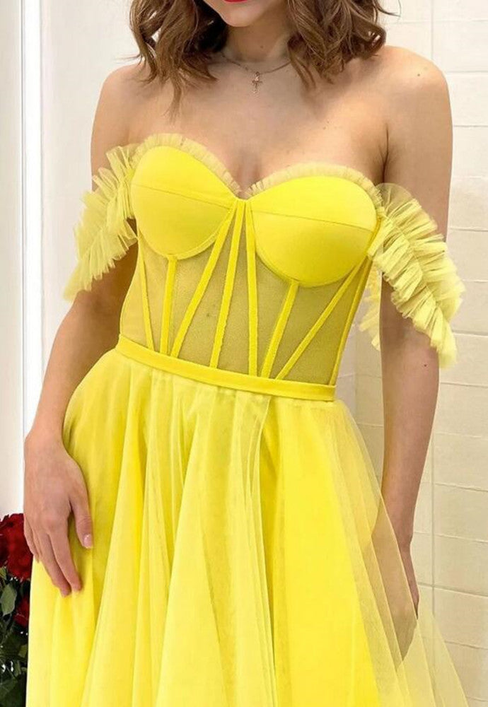 Women Sweetheart Prom Dresses Long Off Shoulder Evening Gowns Formal Party Dress YPD487