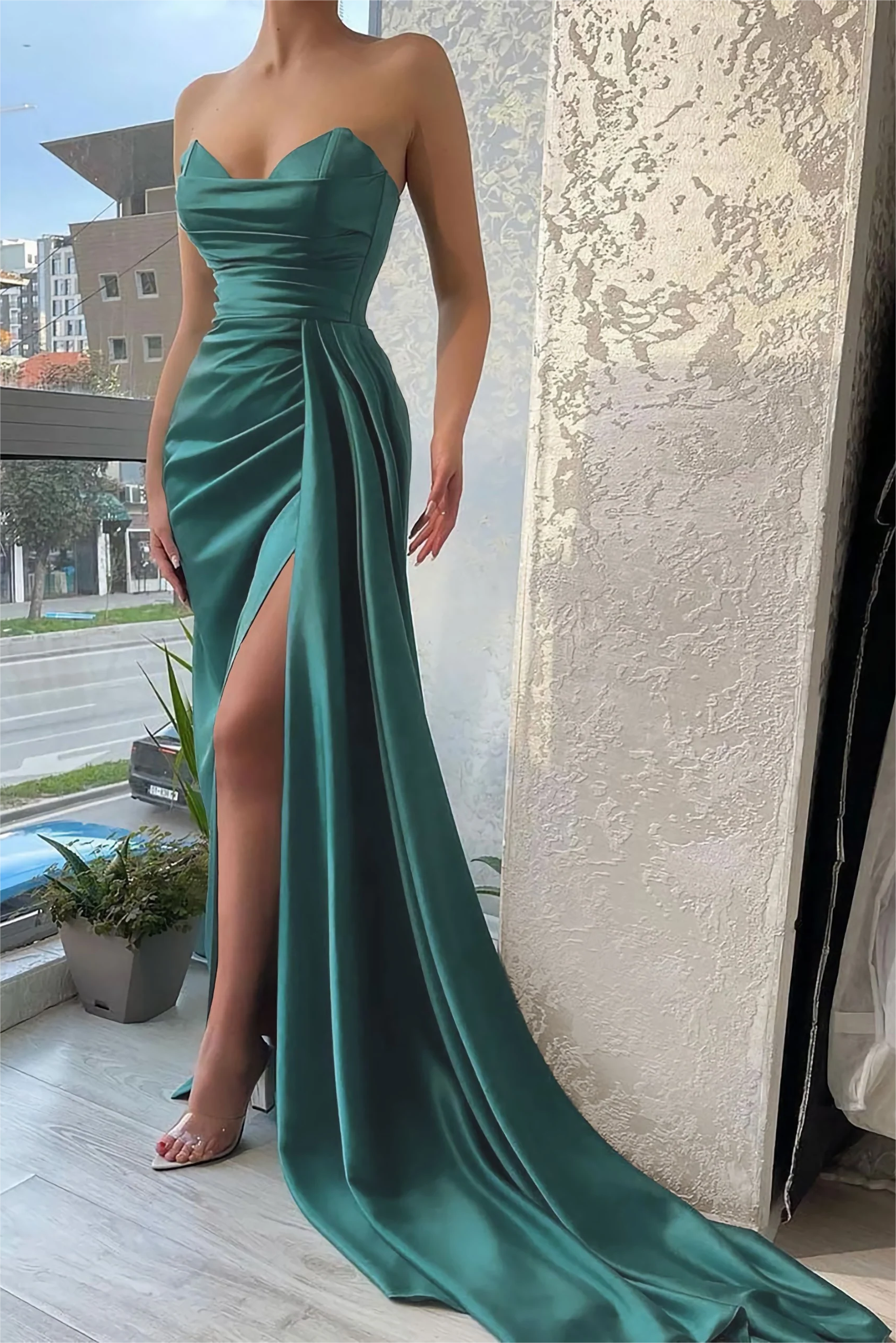 Open Side Prom Dress