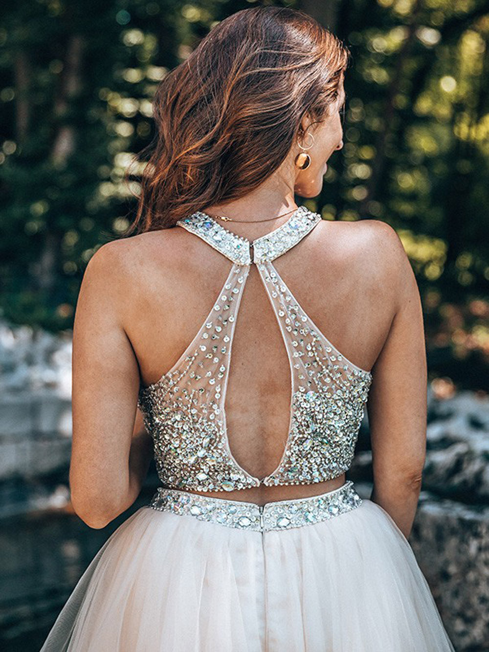 Women A-Line/Princess Prom Dresses Short Beadings Cocktail Gowns Girls Sleeveless Homecoming Dresses Short Graduation Dress YHD303