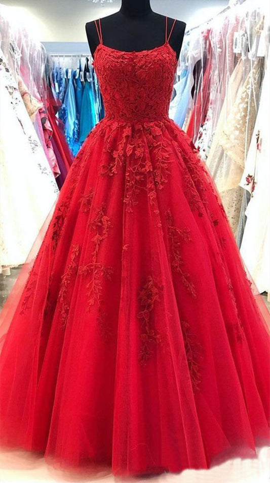 Women Lace Prom Dresses Long Appliques Evening Party Dress YPD235