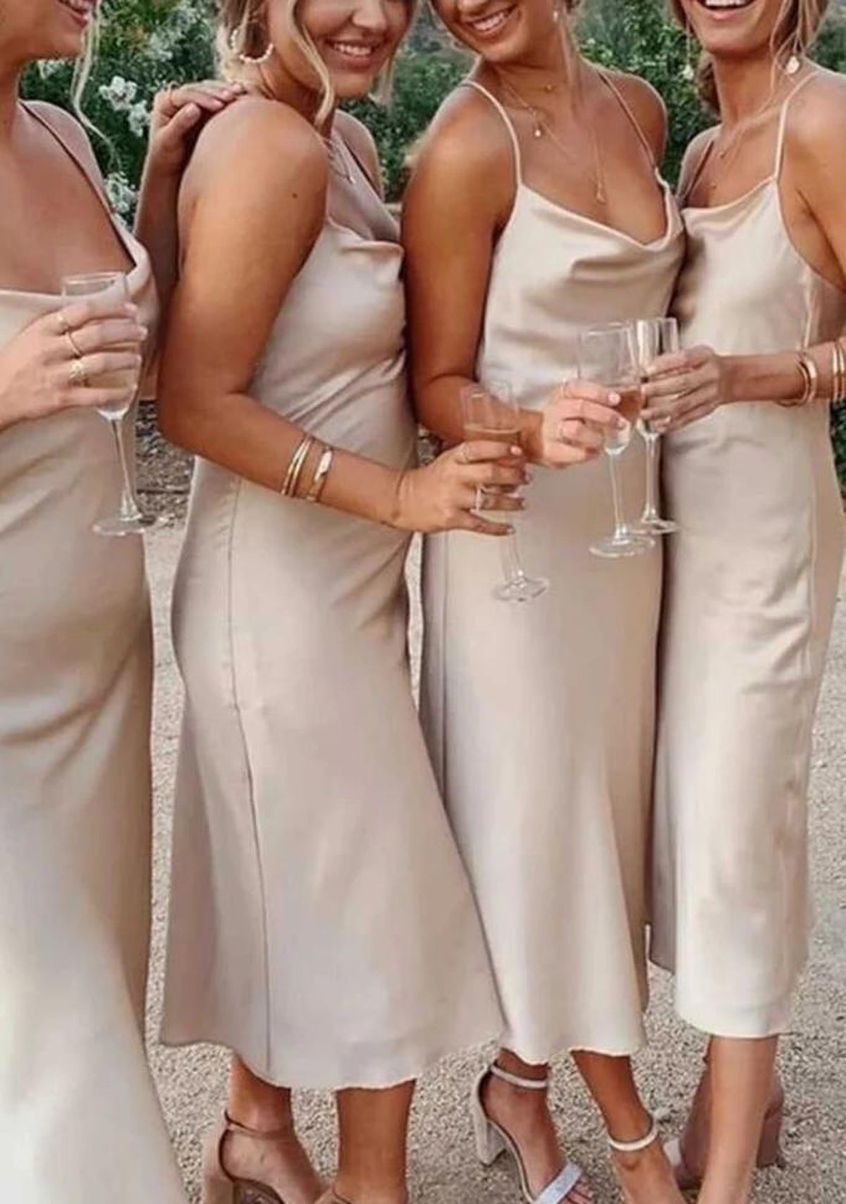 Women Spaghetti Straps Bridesmaid Dress Short Prom Gowns Fashion Wedding Party Dress YBD036