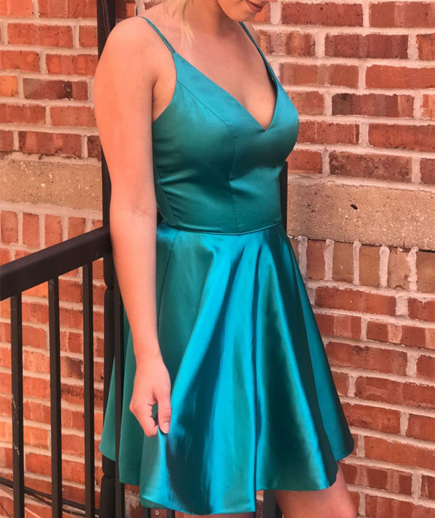 Women Satin Prom Dresses Short Cocktail Gowns Girls Homecoming Dresses Short Graduation Dress YHD042