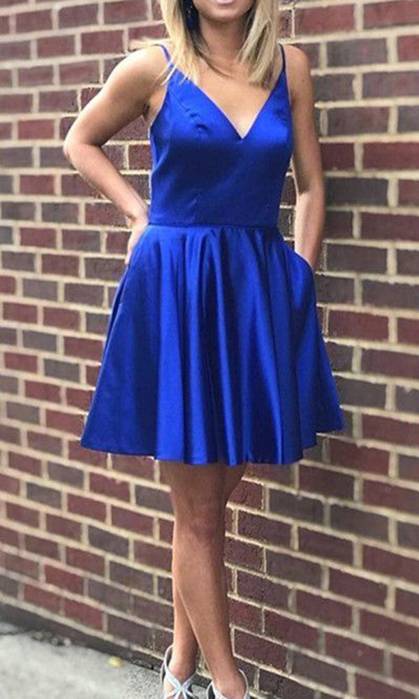 Women Satin Prom Dresses Short Cocktail Gowns Girls Homecoming Dresses Short Graduation Dress YHD039