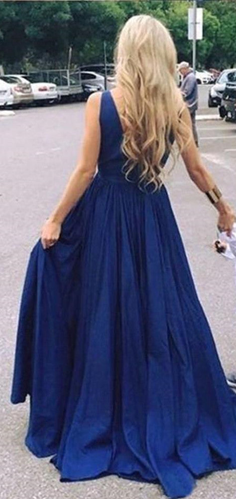 Women V-Neck Prom Dresses Long Evening Gowns Formal Party Dress YPD285