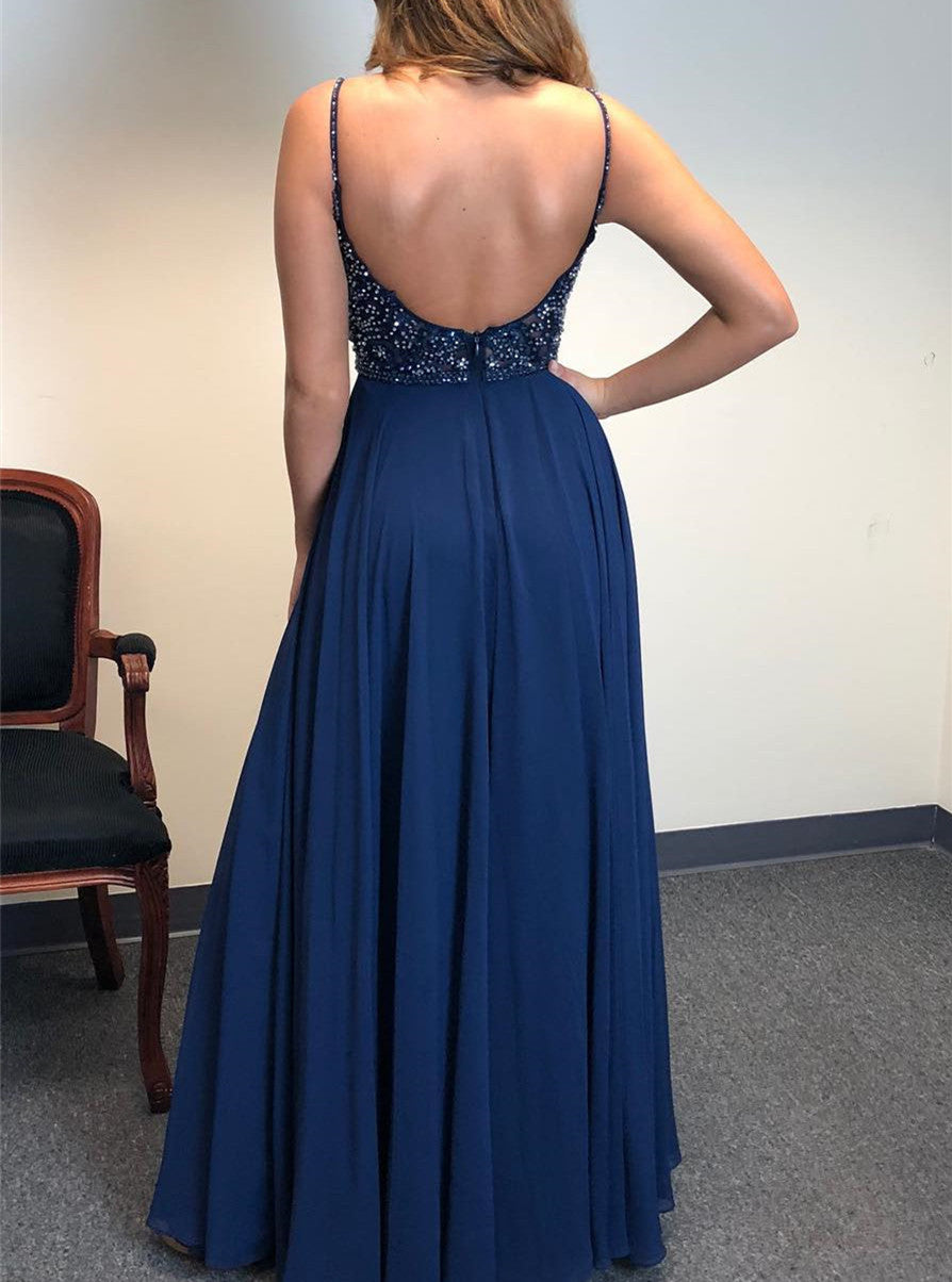 Women Beads Prom Dresses Long Evening Gowns Formal Party Dress YPD261