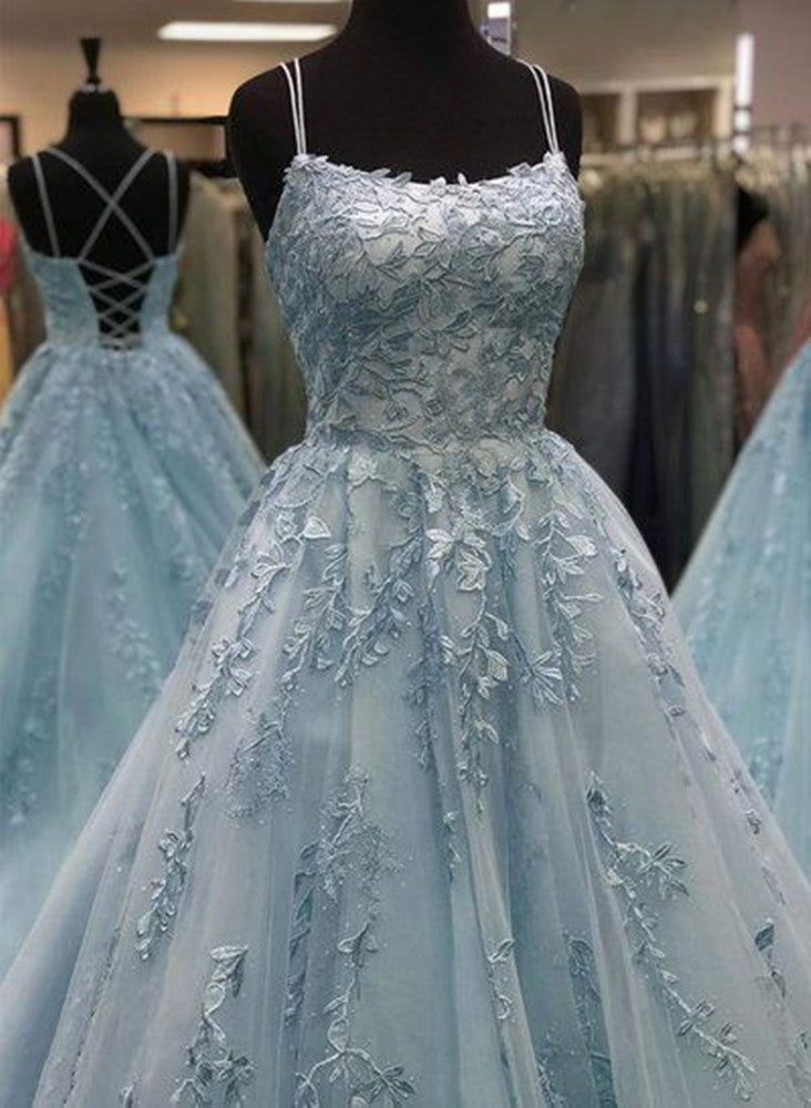 Women Lace Prom Dresses Long Appliques Evening Party Dress YPD130
