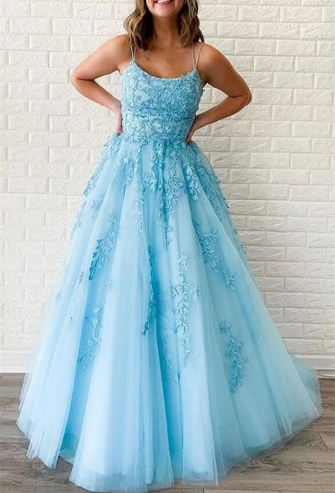 Women Lace Prom Dresses Long Appliques Evening Party Dress YPD132