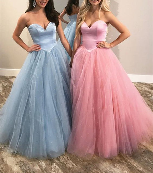 Women Sweetheart Prom Dresses Long Tulle Evening Gowns Formal Party Dress YPD255