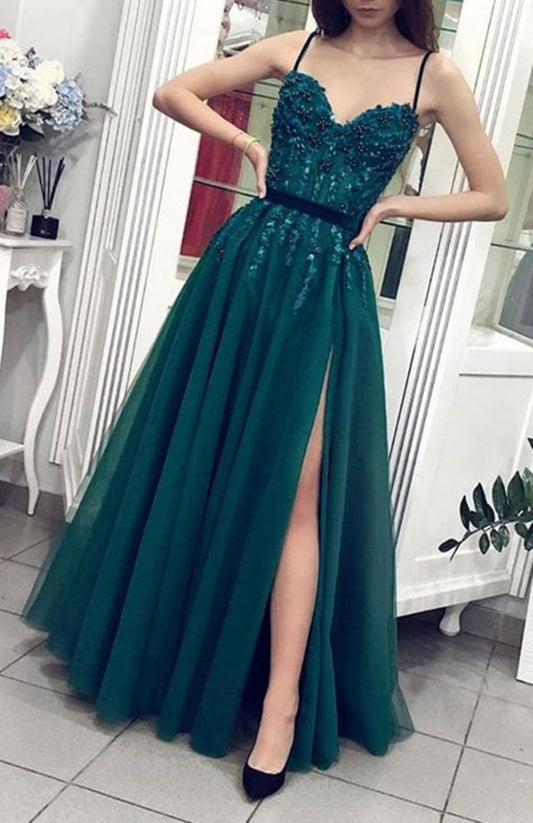 Women Sweetheart Prom Dresses Long Beads Evening Gowns Formal Party Dress YPD256