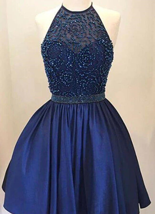 Women Beads Prom Dresses Short Cocktail Gowns Girls Homecoming Dresses Short Graduation Dress YHD229