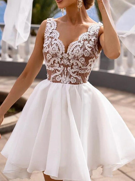 Women Appliques Prom Dresses Short Cocktail Gowns Girls Homecoming Dresses Short Graduation Dress YHD167