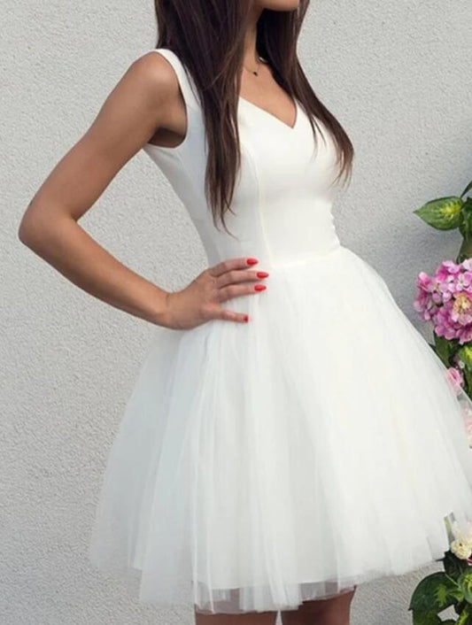 Women Tulle Prom Dresses Short Cocktail Gowns Girls Homecoming Dresses Short Graduation Dress YHD185