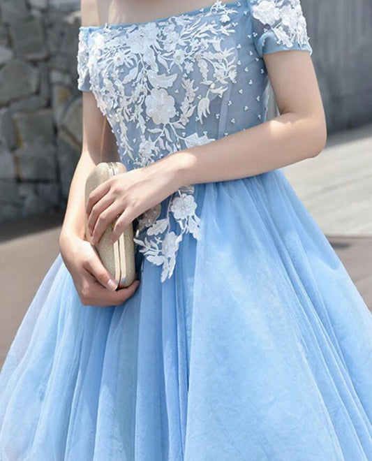 Women Appliques Prom Dresses Short Cocktail Gowns Girls Homecoming Dresses Short Graduation Dress YHD227