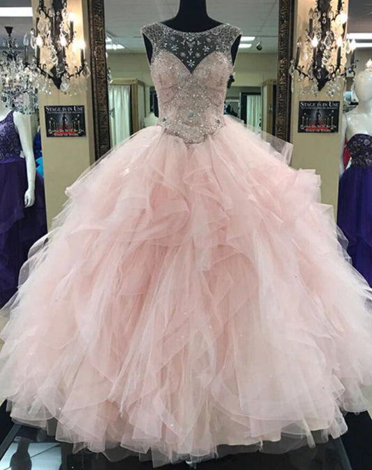 Women Beads Prom Dresses Long Sweet 16 Sequins Evening Gowns Formal Party Dress YPD318