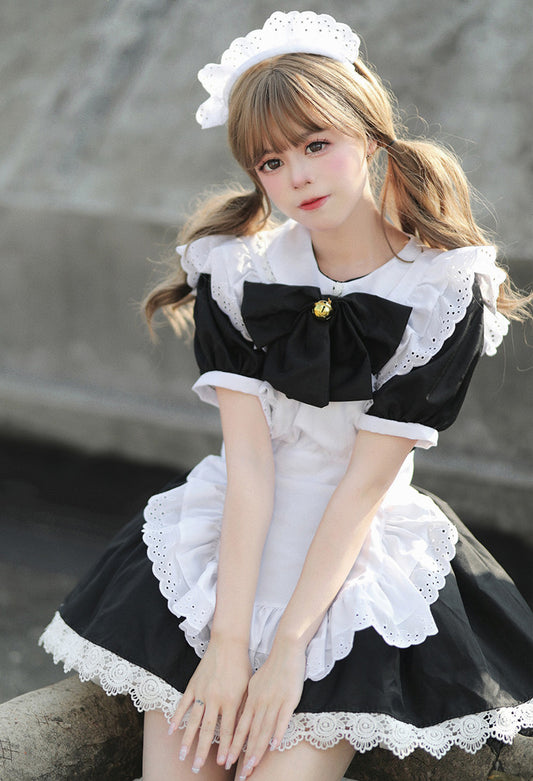 Anime Maid Cosplay Costume Dress for School Girls Maid Outfits Cute Lolita Dress YCC004