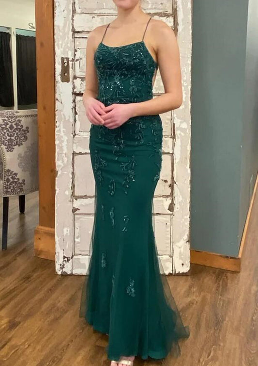 Women Beaded Prom Dresses Long Mermaid Backless Evening Gowns Formal Party Dress YPD385