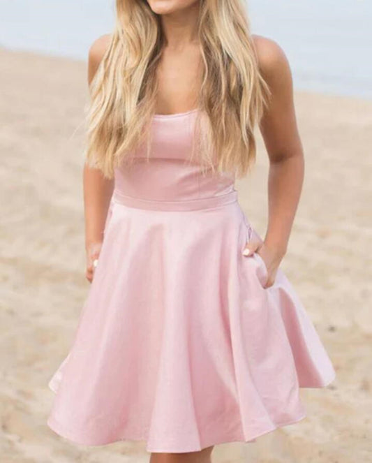 Women Satin Prom Dresses Short Cocktail Gowns Girls Homecoming Dresses Short Graduation Dress YHD173