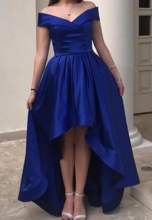 Women Satin Prom Dresses Short Cocktail Gowns Girls V-Neck Homecoming Dresses Short Graduation Dress YHD256