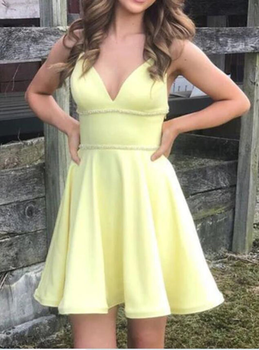 Women Beads Prom Dresses Short Cocktail Gowns Girls Homecoming Dresses Short Graduation Dress YHD176