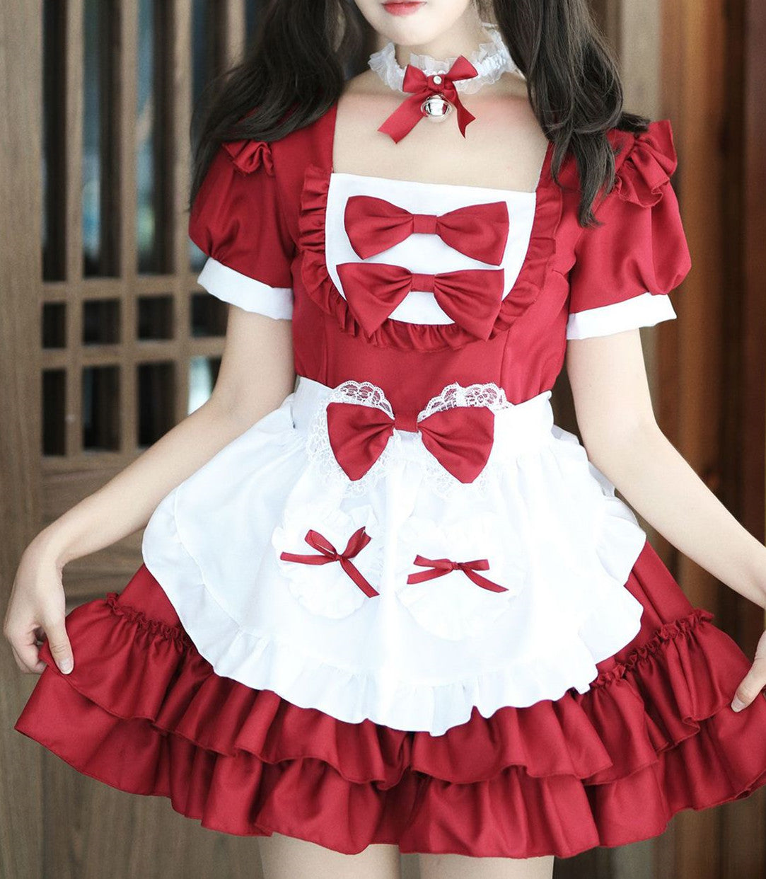 Anime Maid Cosplay Costume Dress For School Girls Halloween Maid Outfi Yfimp 7644