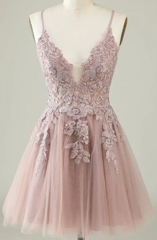 Women Lace Prom Dresses Short Cocktail Gowns Girls Appliques Homecoming Dresses Short Graduation Dress YHD239